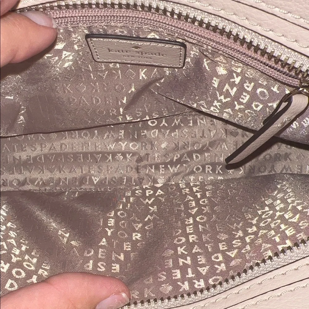 Kate Spade Light Pink Crossbody Bag with Chain Strap